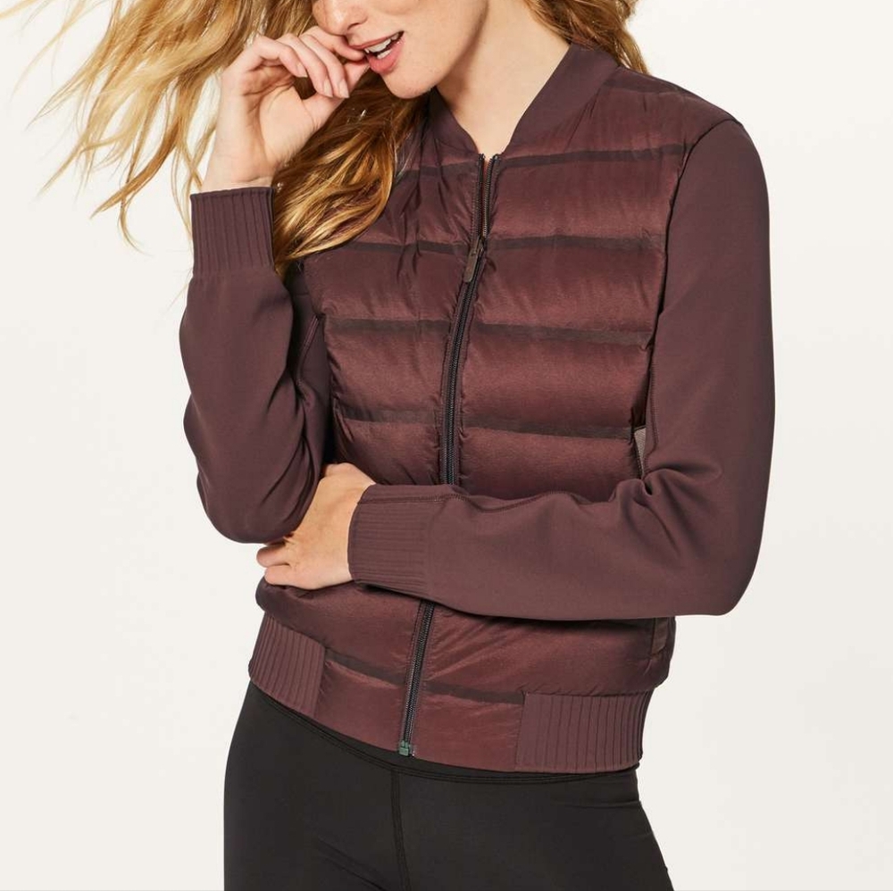 Lululemon Down and Around 700-Fill Hooded Jacket in Dark Cedar Brown